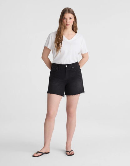 Madewell The Curvy Perfect Vintage Mid-Length Jean Short Catalani Wash