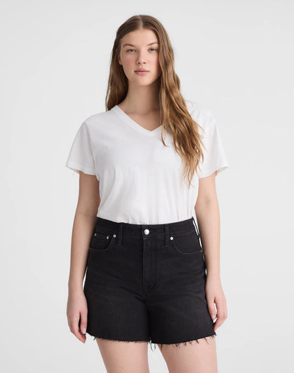 Madewell The Curvy Perfect Vintage Mid-Length Jean Short Catalani Wash