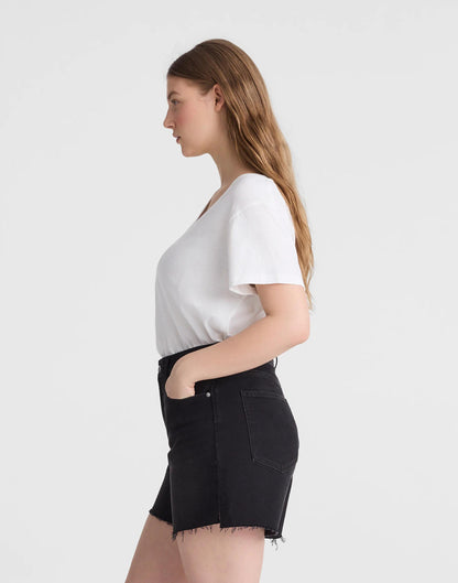 Madewell The Curvy Perfect Vintage Mid-Length Jean Short Catalani Wash