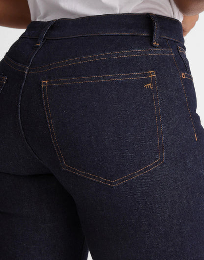 Madewell The Curvy Jules Slim-Straight Jean in Rinse Wash Rinse Wash