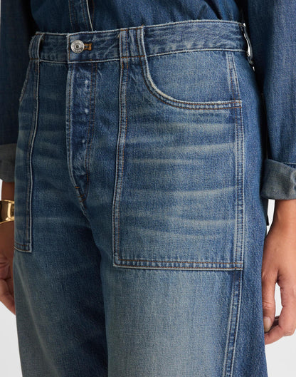 Madewell The Curvy Darted Barrel-Leg Jean Irmo Wash
