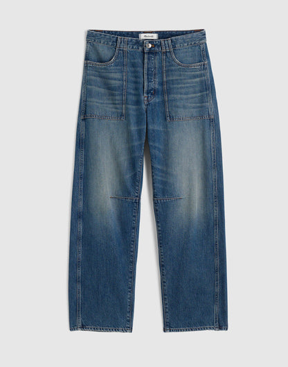 Madewell The Curvy Darted Barrel-Leg Jean Irmo Wash