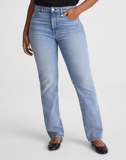 Madewell The Curvy Longline Straight Jean Raebrook Wash
