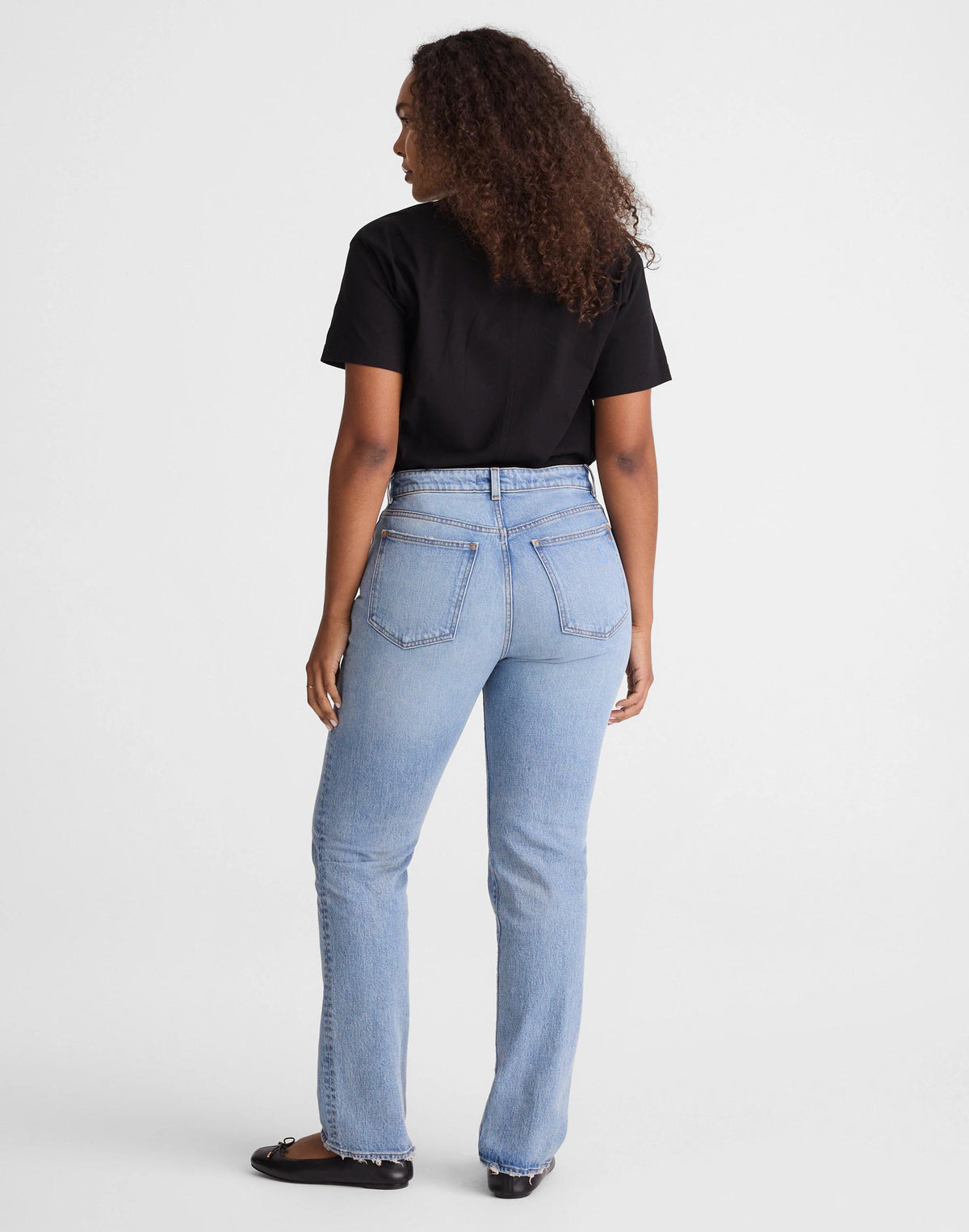 Madewell The Curvy Longline Straight Jean Raebrook Wash