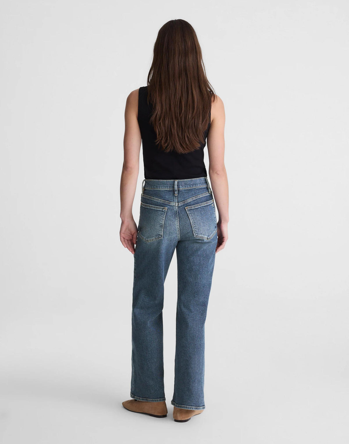 Madewell Short Circular Wide-Leg Jean Soft Indigo Wash