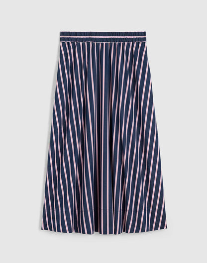 Madewell Midi Circle Skirt in Poplin Classic Indigo