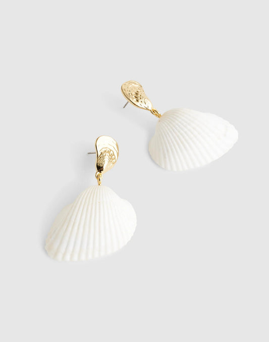 Madewell Madewell x Shopbop Mixed Shell Drop Earrings Antique Gold