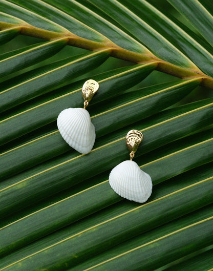Madewell Madewell x Shopbop Mixed Shell Drop Earrings Antique Gold