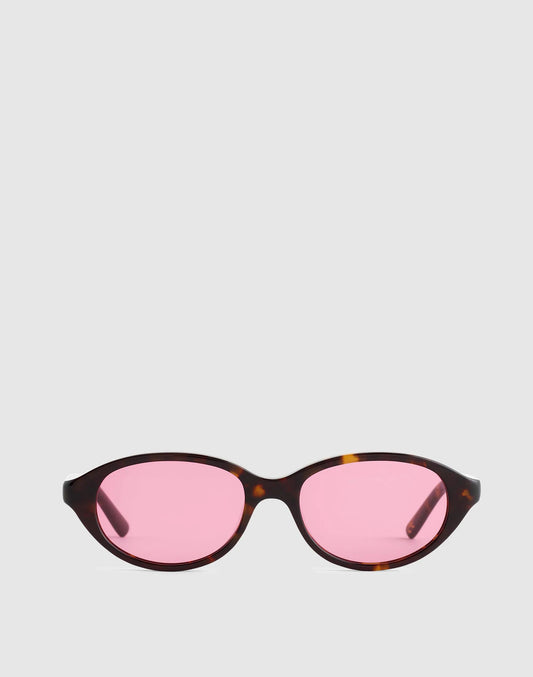 Madewell The Solina Oval Sunglasses Whisky Tort