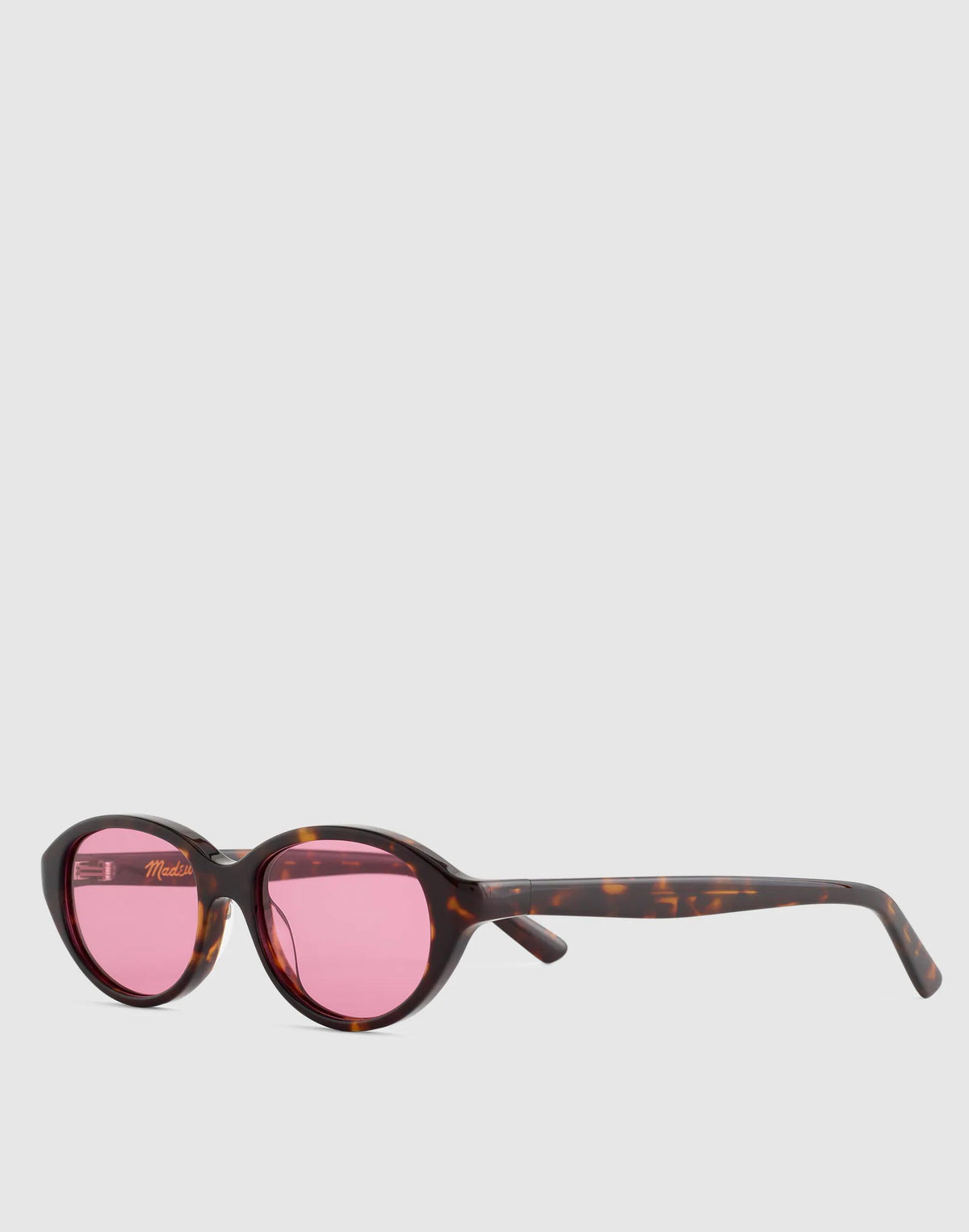 Madewell The Solina Oval Sunglasses Whisky Tort