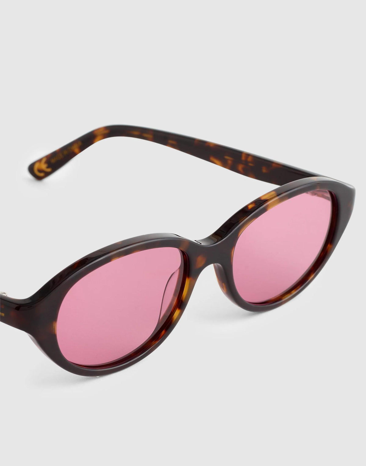 Madewell The Solina Oval Sunglasses Whisky Tort