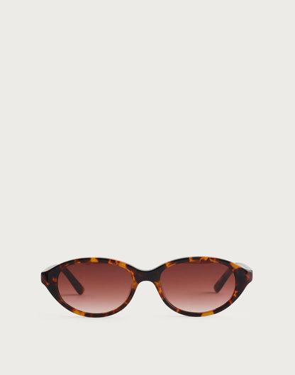 Madewell The Solina Oval Sunglasses Afterglow Red Tort