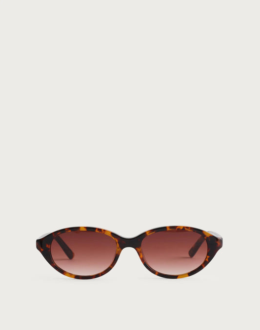 Madewell The Solina Oval Sunglasses Afterglow Red Tort