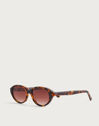 Madewell The Solina Oval Sunglasses Afterglow Red Tort