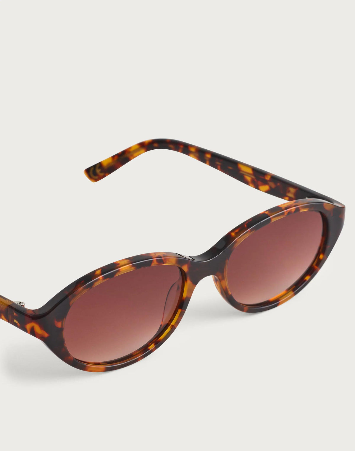 Madewell The Solina Oval Sunglasses Afterglow Red Tort