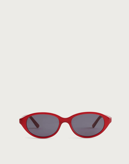 Madewell The Solina Oval Sunglasses Pomegranate Seed