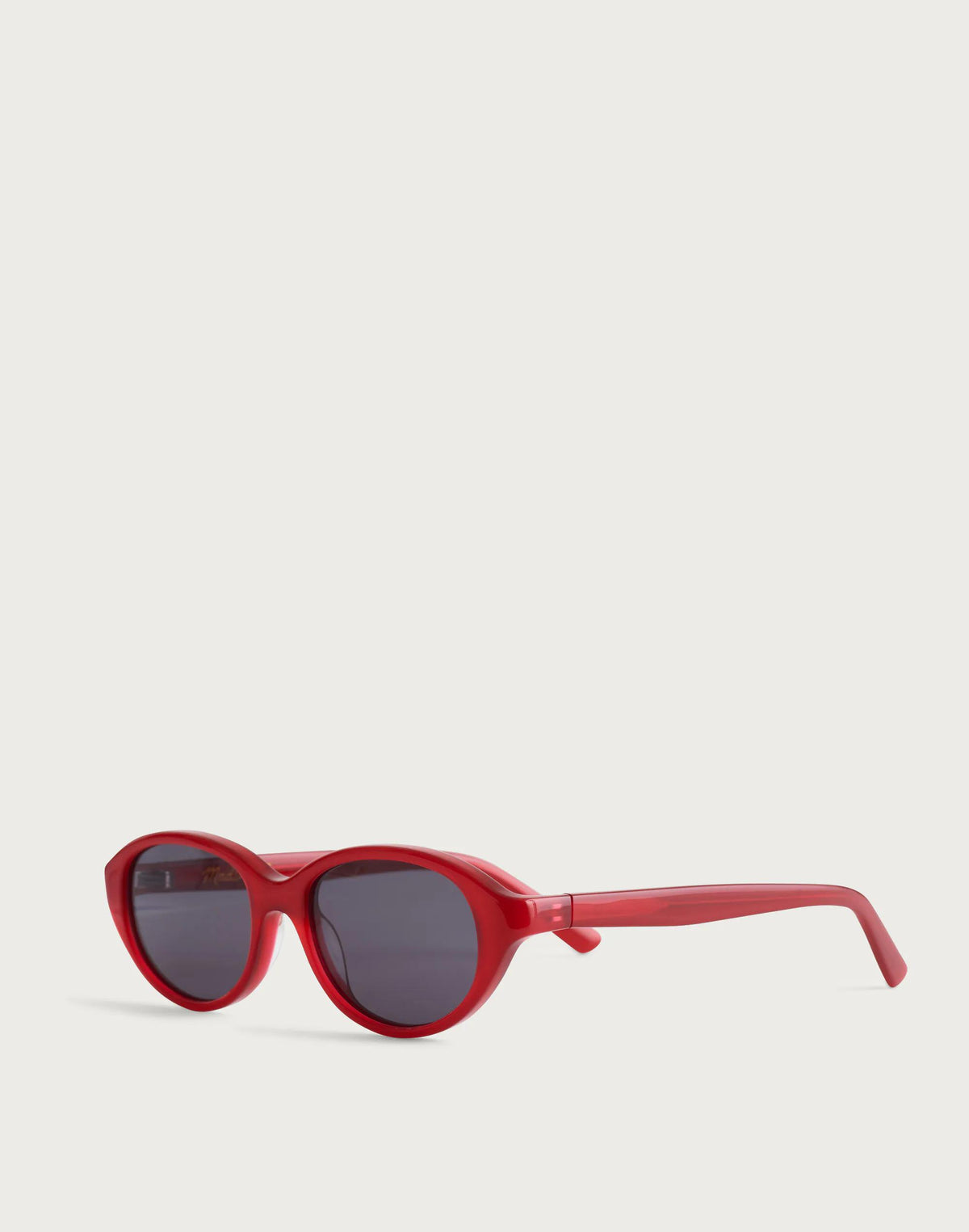 Madewell The Solina Oval Sunglasses Pomegranate Seed
