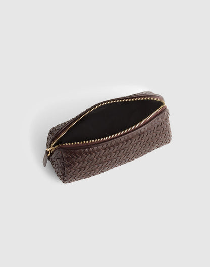 Madewell The Signature Woven Zip Pouch Coffee Bean