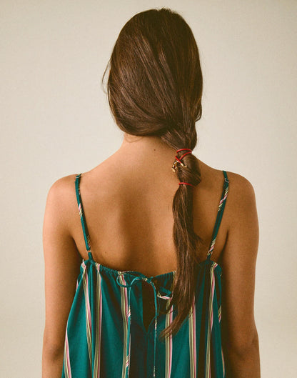 Madewell Semiprecious Charm Leather Choker Necklace Cherry