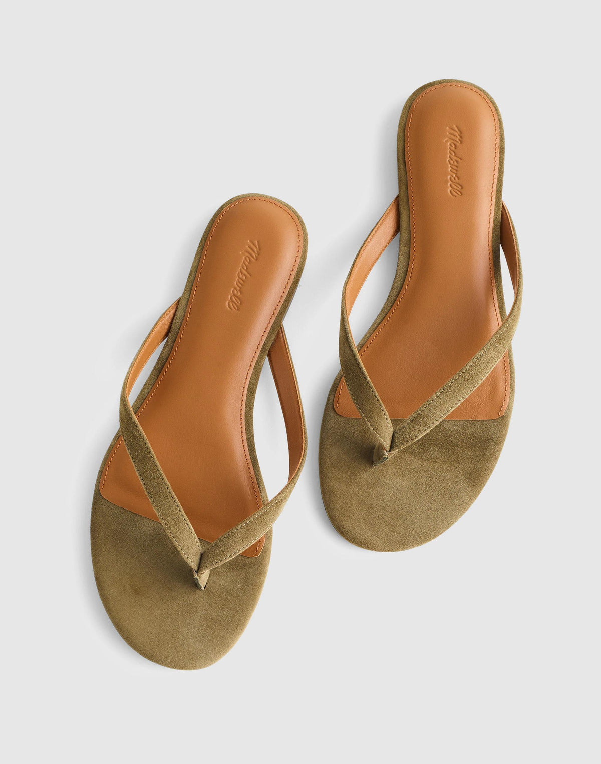 Madewell The Iggy Thong Sandal Safari Khaki
