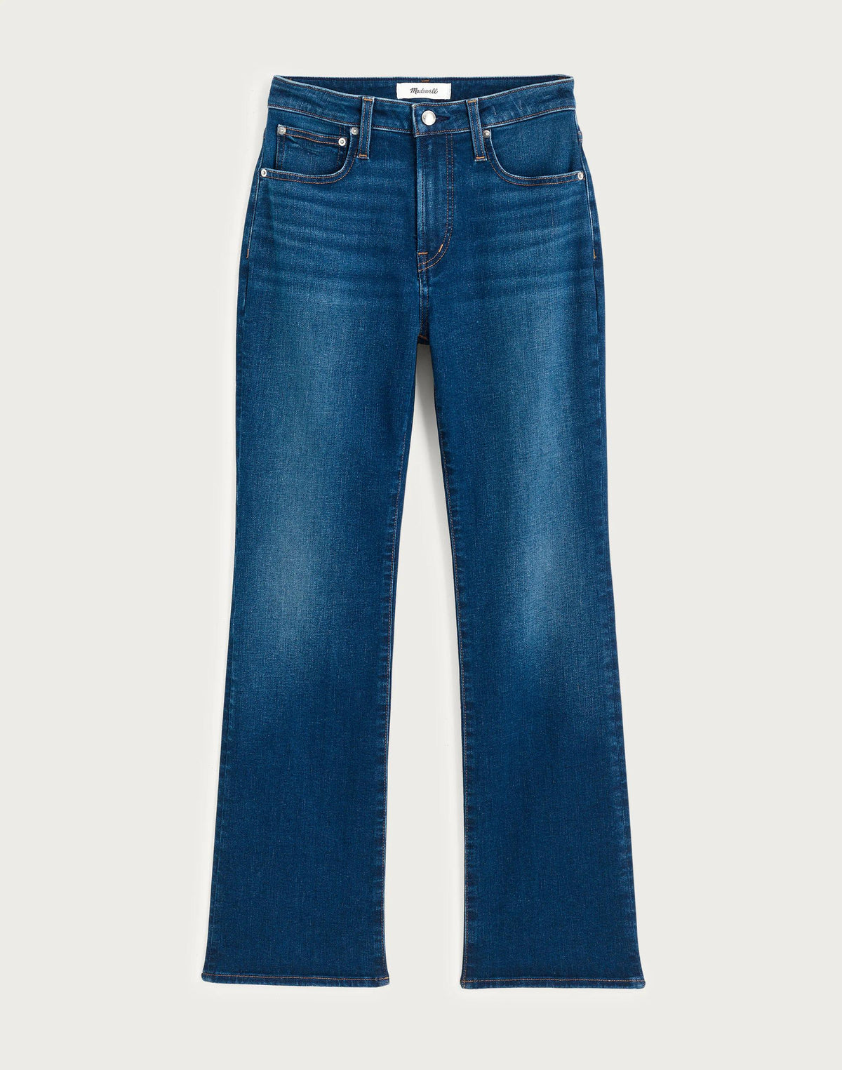 Madewell The Curvy Flare Crop Jean in Super Stretch Denim Osgoode Wash