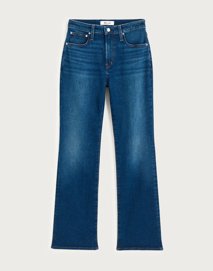 Madewell The Curvy Flare Crop Jean in Super Stretch Denim Osgoode Wash