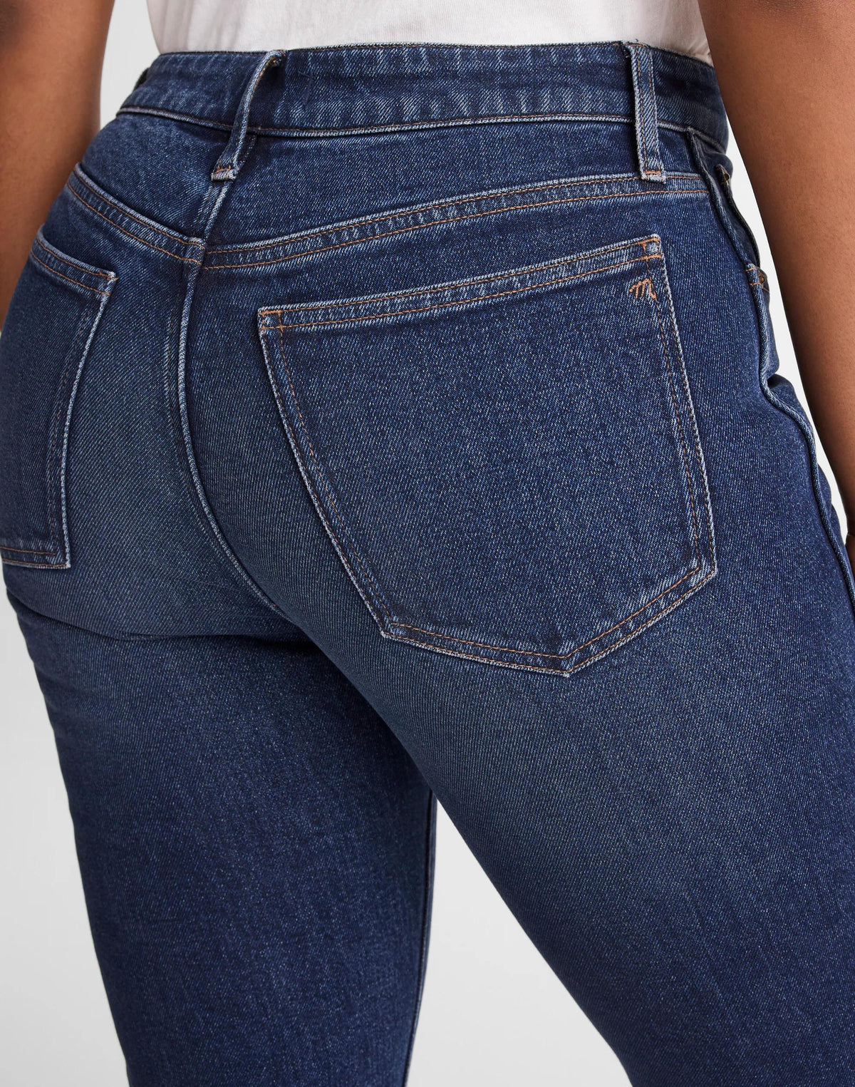 Madewell The Curvy Longline Straight Jean Midnight Waters Wash