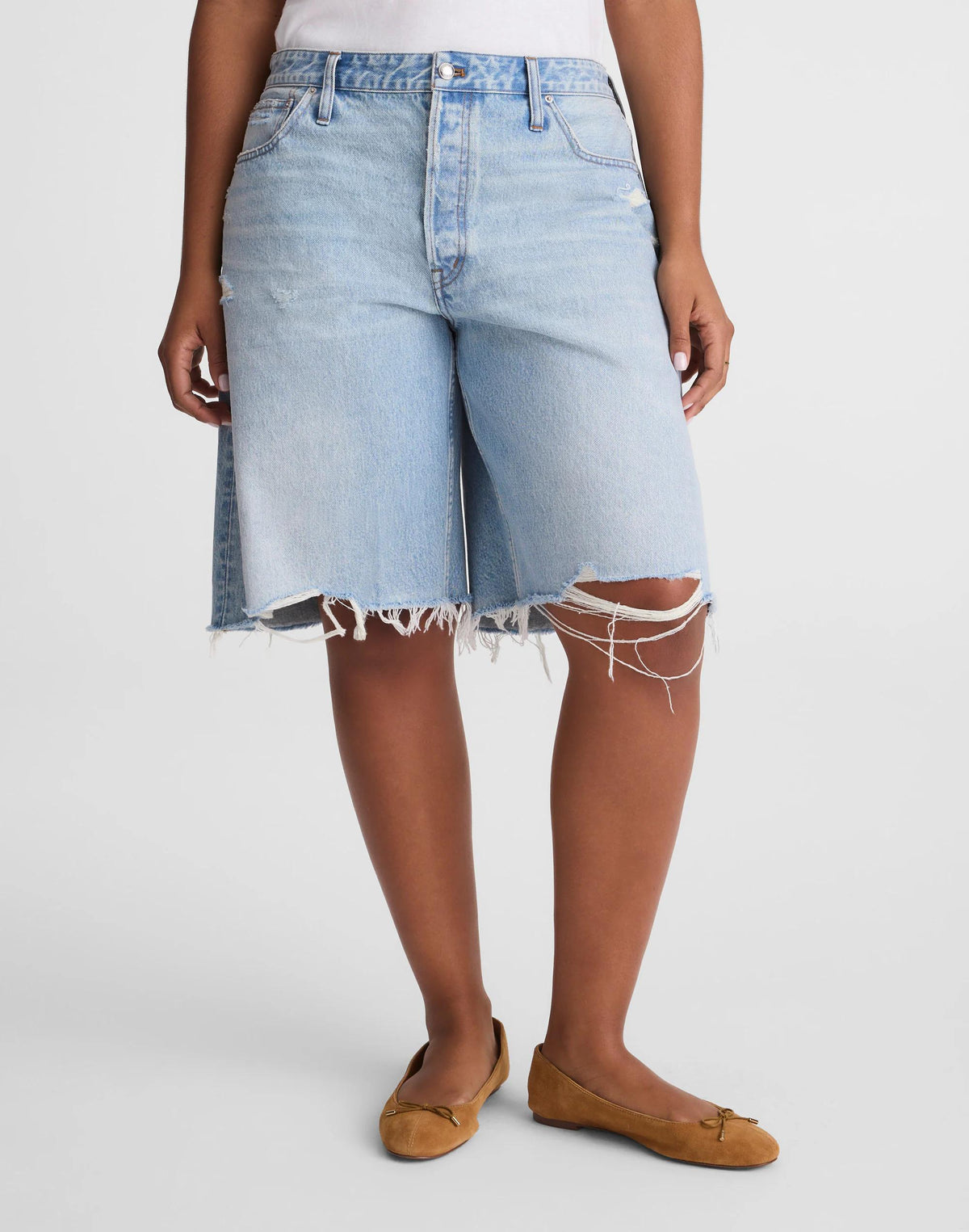 Madewell The Curvy Essex Long Baggy Short Londe Wash