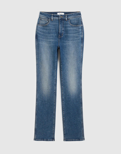 Madewell The Curvy Pencil Jean in Super Stretch Denim Concho Wash