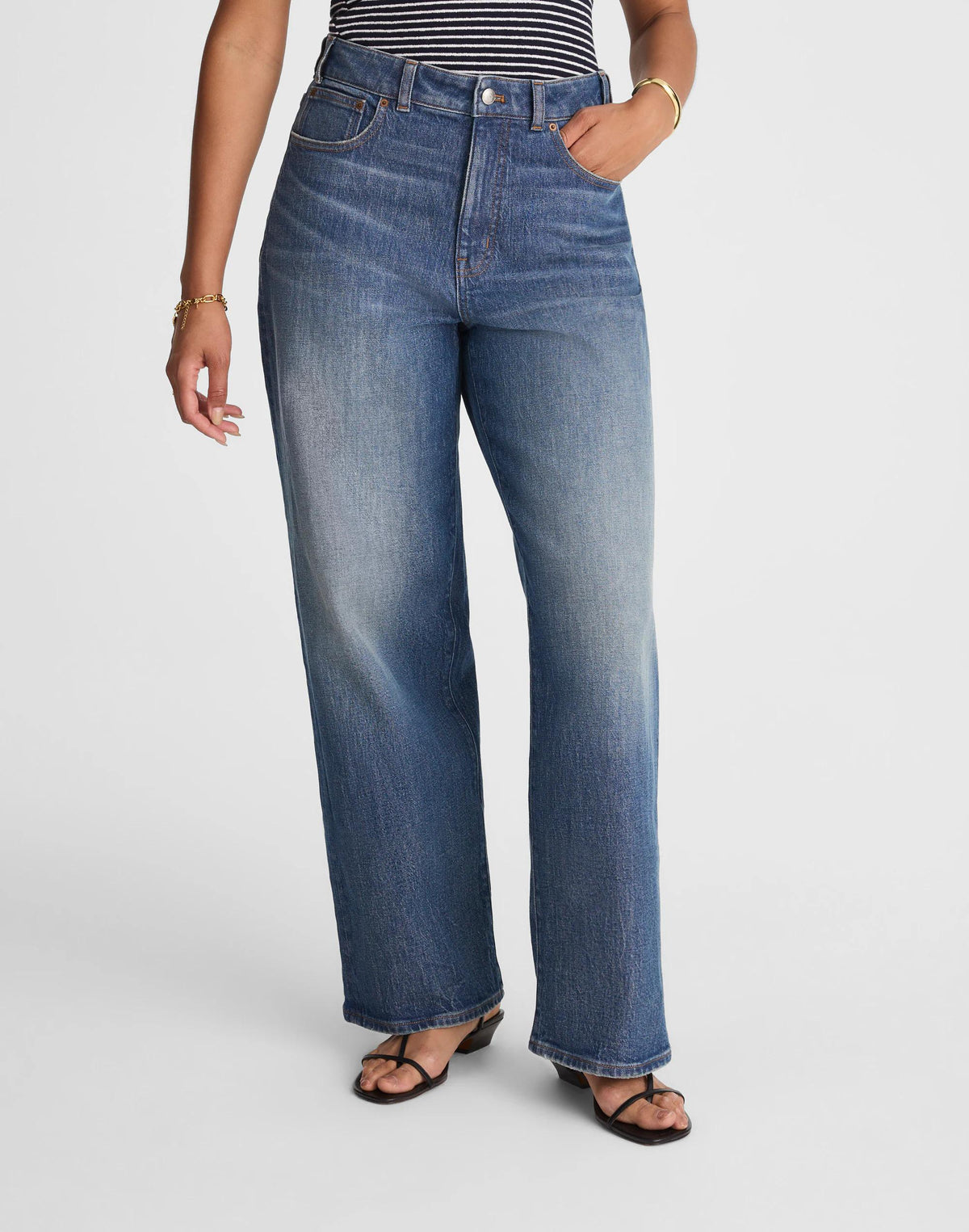 Madewell The Curvy Perfect Vintage Wide-Leg Jean Harvey Wash