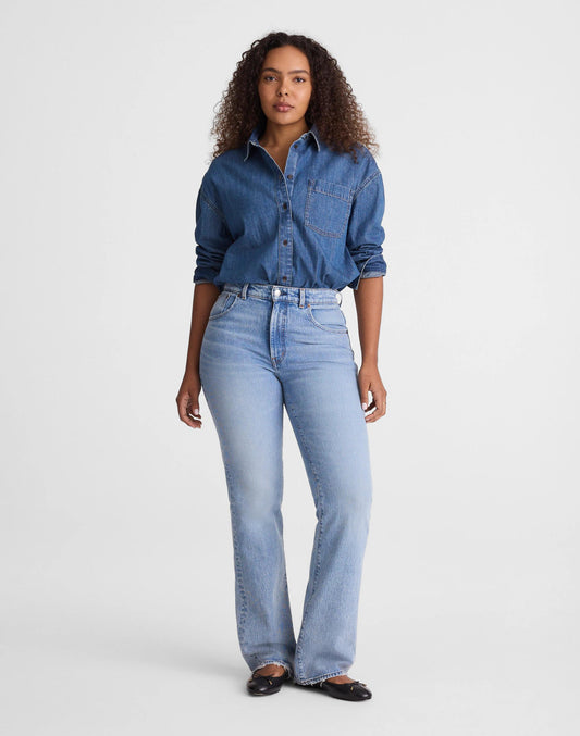 Madewell Curvy Relaxed Bootcut Jeans Raebrook Wash