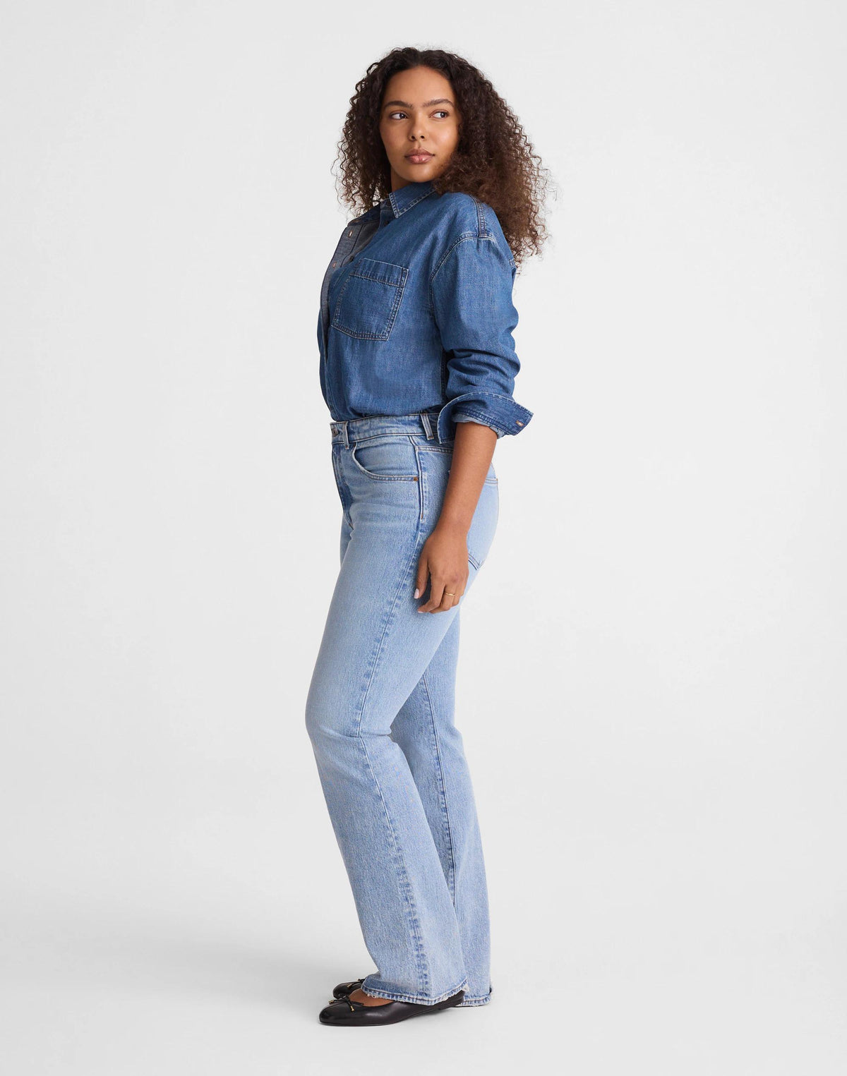Madewell Curvy Relaxed Bootcut Jeans Raebrook Wash