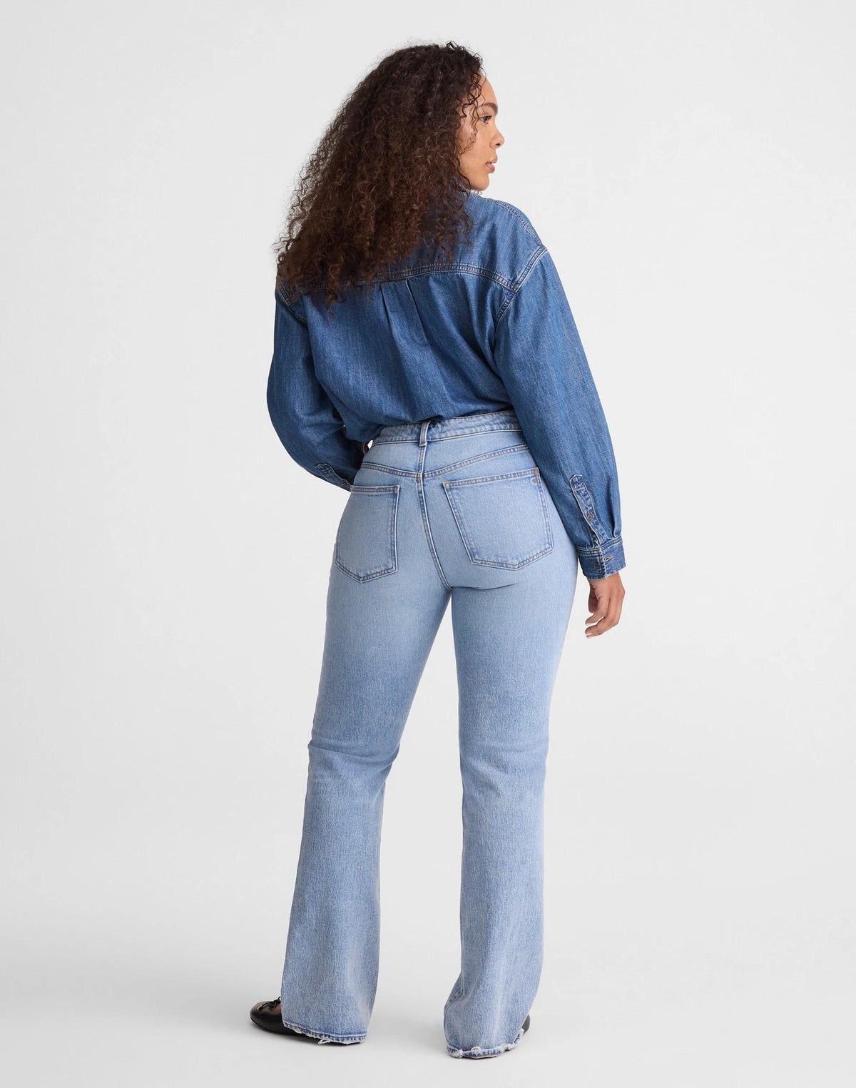 Madewell Curvy Relaxed Bootcut Jeans Raebrook Wash