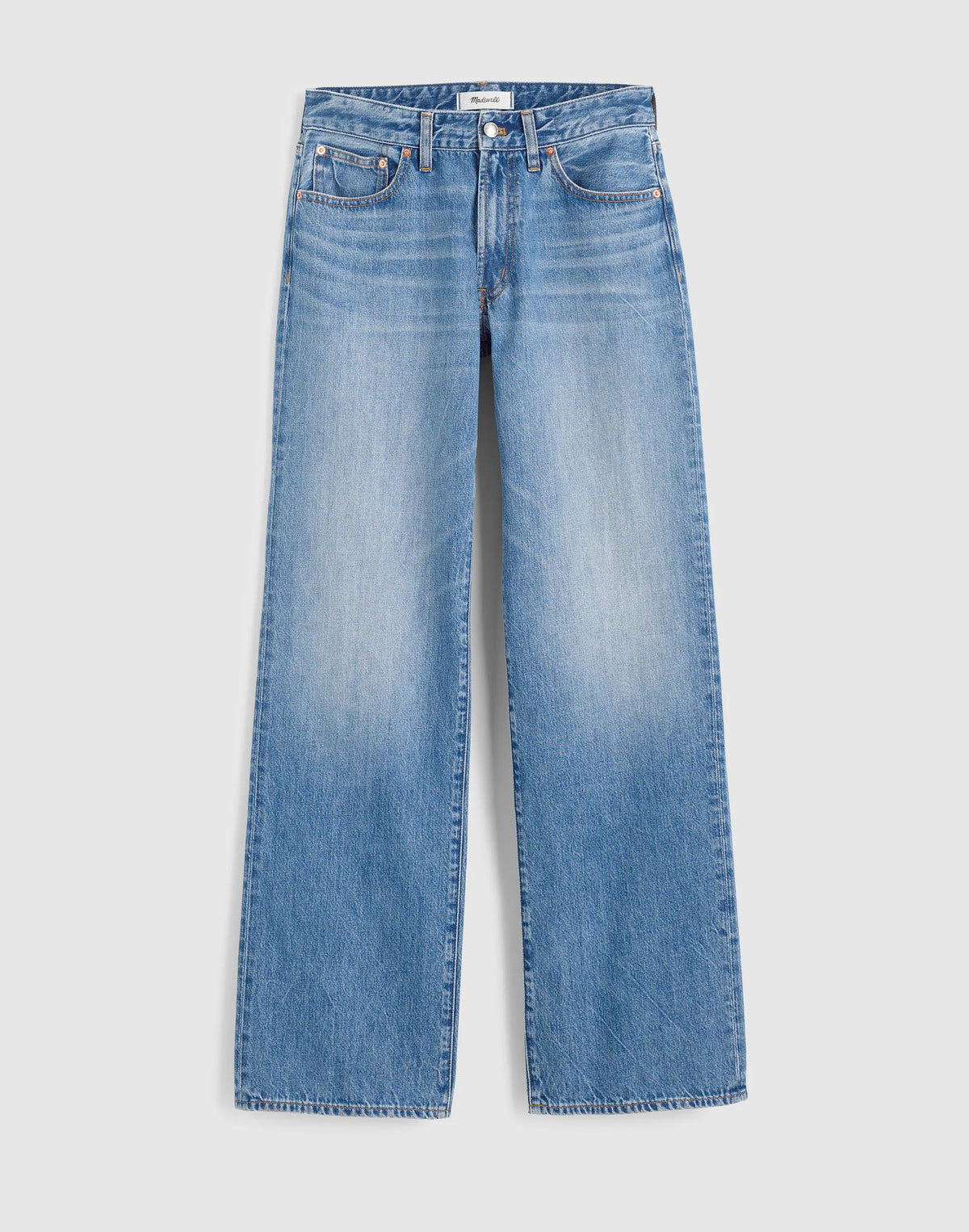 Madewell The Curvy Low-Rise Loose Jean in Midvale Wash Midvale Wash