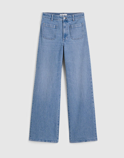 Madewell The Curvy Emmett Wide-Leg Jean Driftwater Wash
