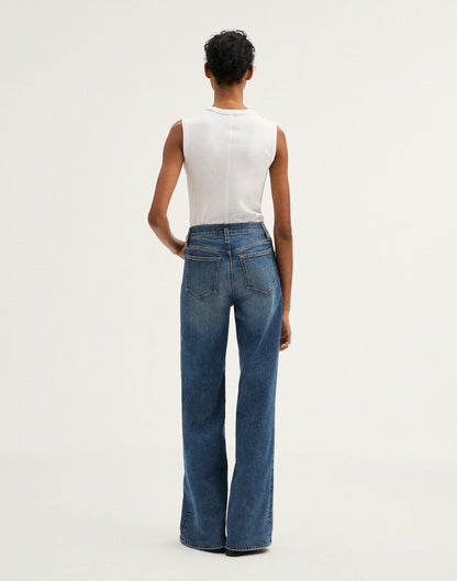 Madewell The Short Wide-Leg Jean in Super Stretch Sunnyside Wash