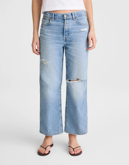 Madewell Short Low-Slung Baggy Crop Jean Larson Wash