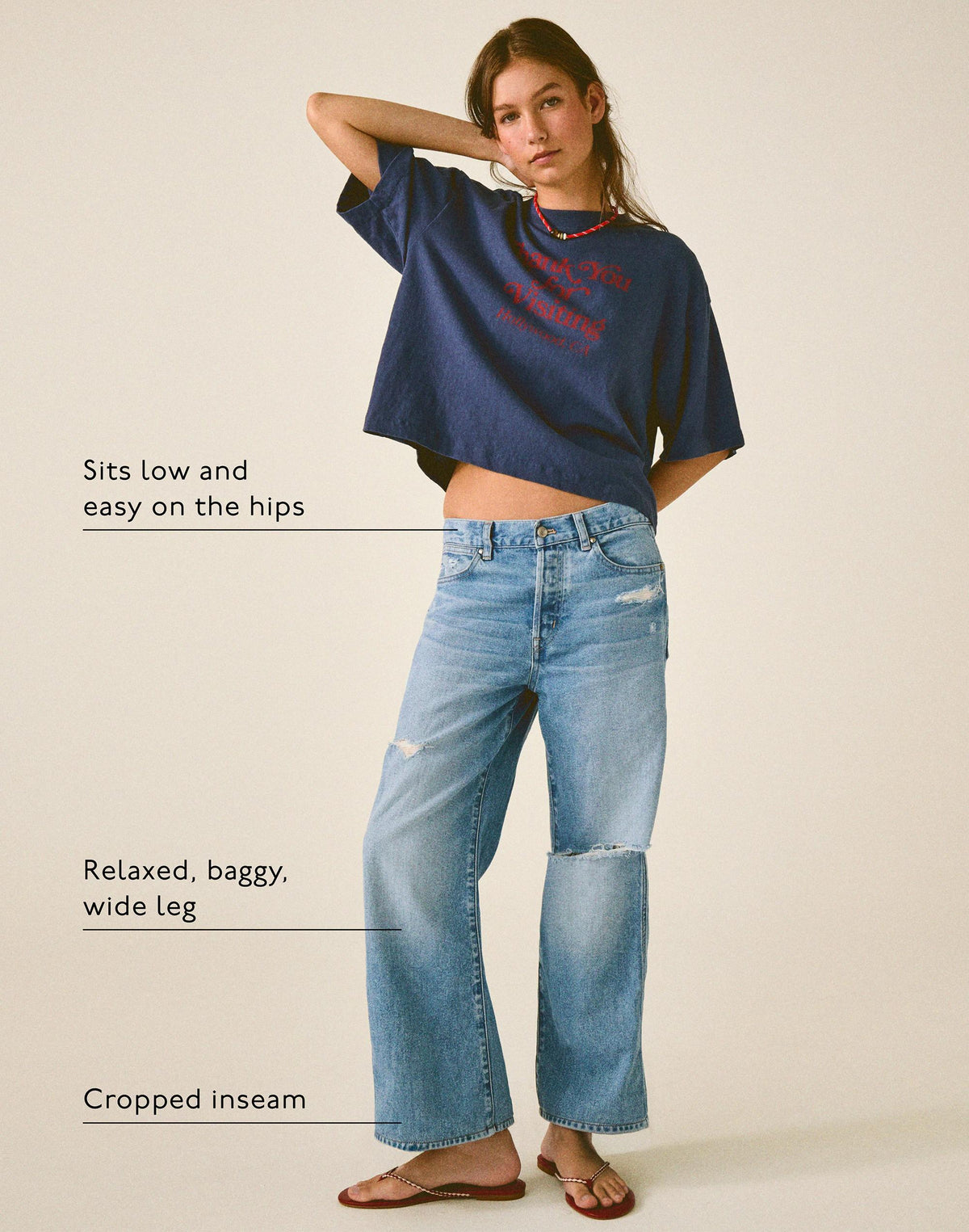 Madewell Short Low-Slung Baggy Crop Jean Larson Wash