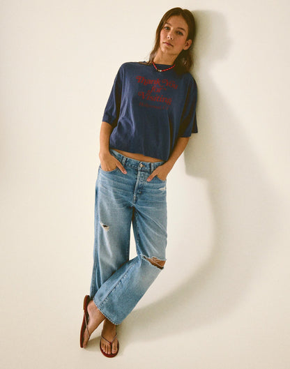 Madewell Short Low-Slung Baggy Crop Jean Larson Wash