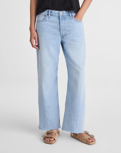 Madewell Short Low-Slung Baggy Crop Jean Foster Wash