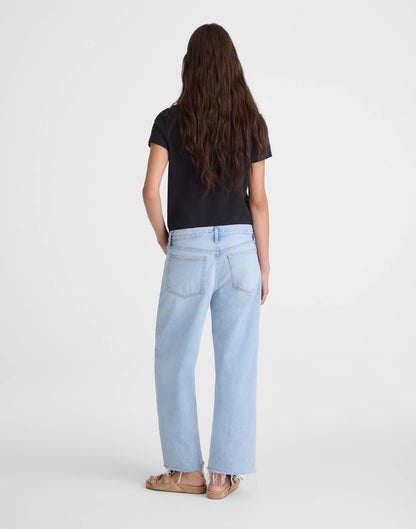 Madewell Short Low-Slung Baggy Crop Jean Foster Wash