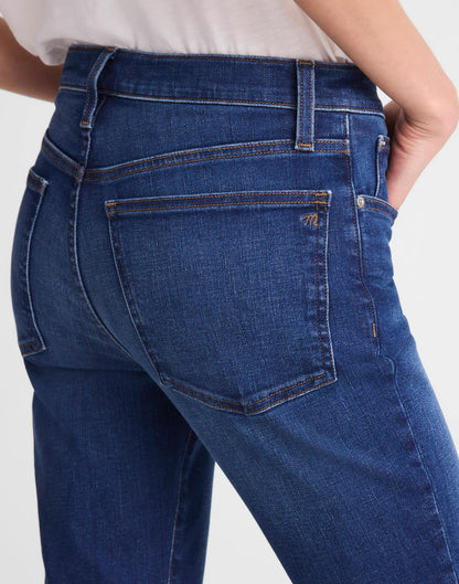 Madewell The Short Flare Crop Jean in Super Stretch Denim Osgoode Wash