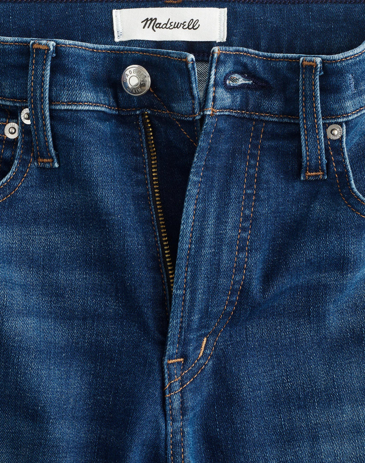 Madewell The Short Flare Crop Jean in Super Stretch Denim Osgoode Wash