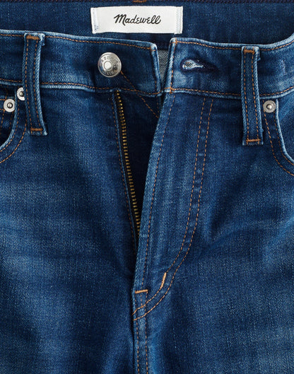 Madewell The Short Flare Crop Jean in Super Stretch Denim Osgoode Wash