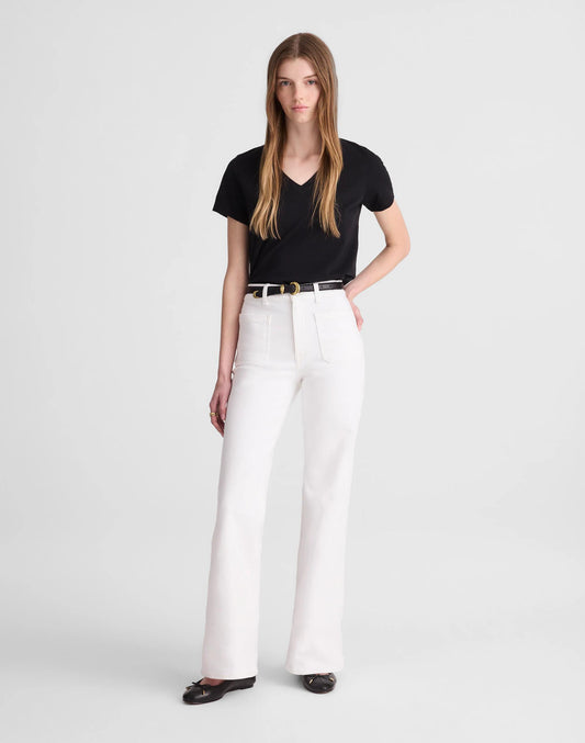 Madewell The Short Emmy Wide-Leg Jean Tile White