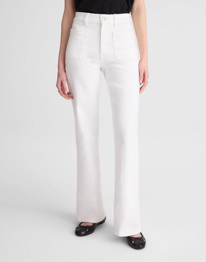 Madewell The Short Emmy Wide-Leg Jean Tile White