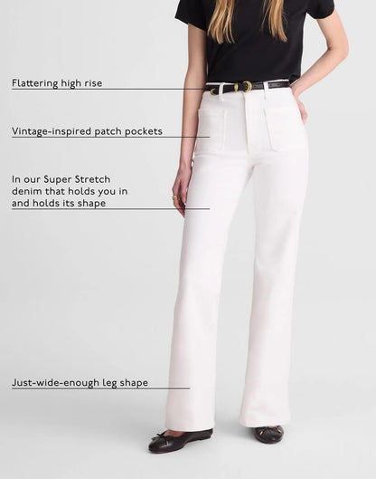 Madewell The Short Emmy Wide-Leg Jean Tile White