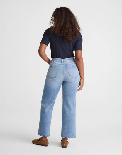 Madewell The Short Curvy Perfect Vintage Wide-Leg Crop Jean Raebrook Wash