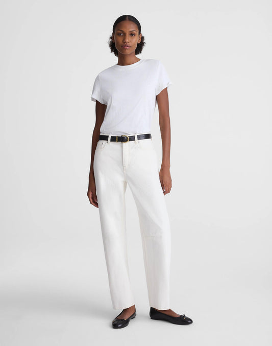 Madewell The Petite Darted Barrel-Leg Jean Vintage Canvas