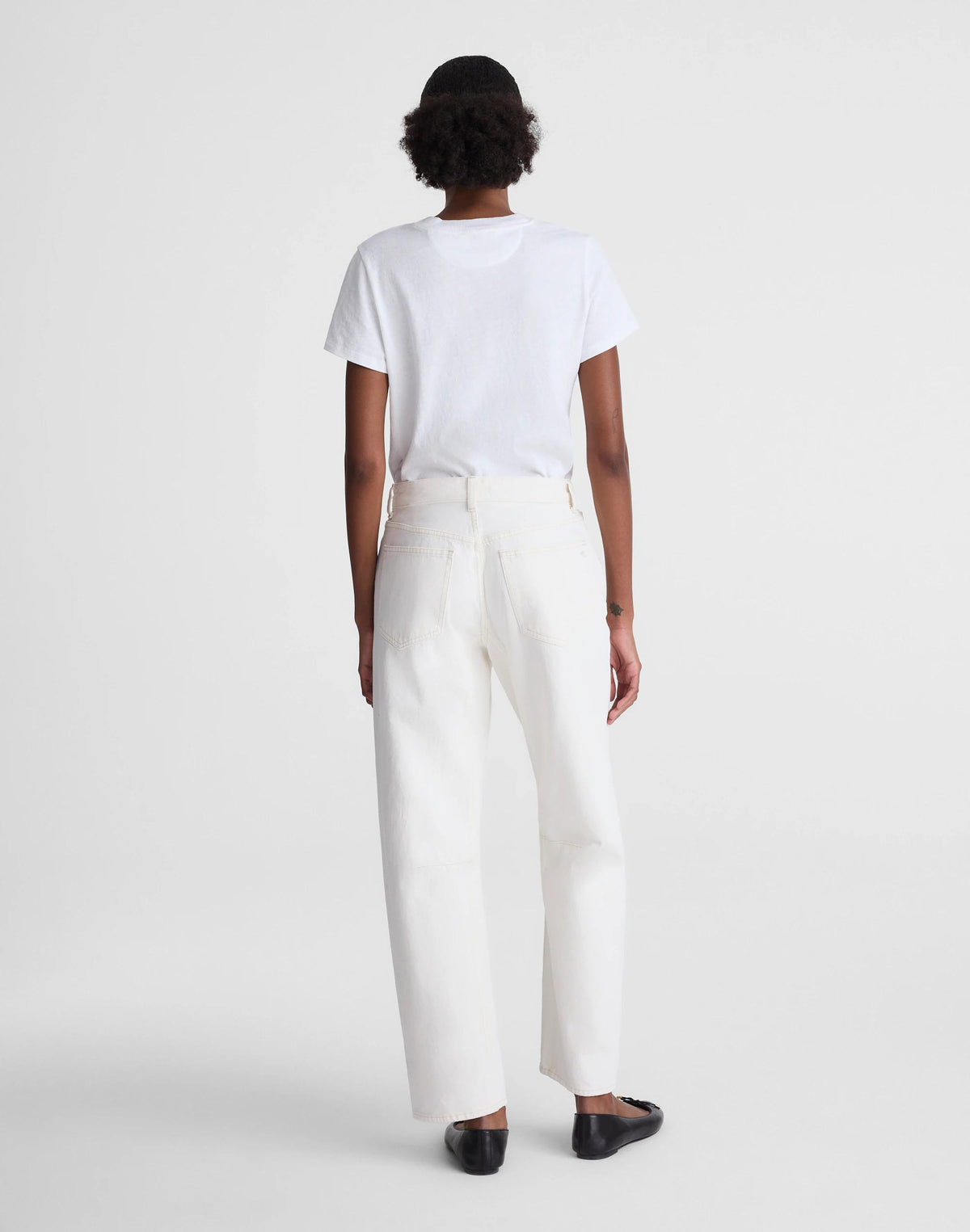 Madewell The Petite Darted Barrel-Leg Jean Vintage Canvas